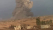 Massive car bomb explodes at a Syrian checkpoint