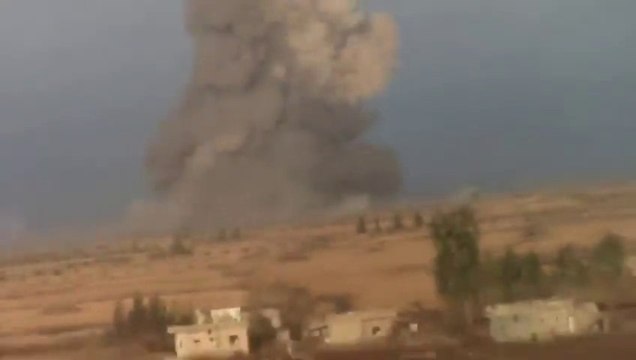 Massive car bomb explodes at a Syrian checkpoint