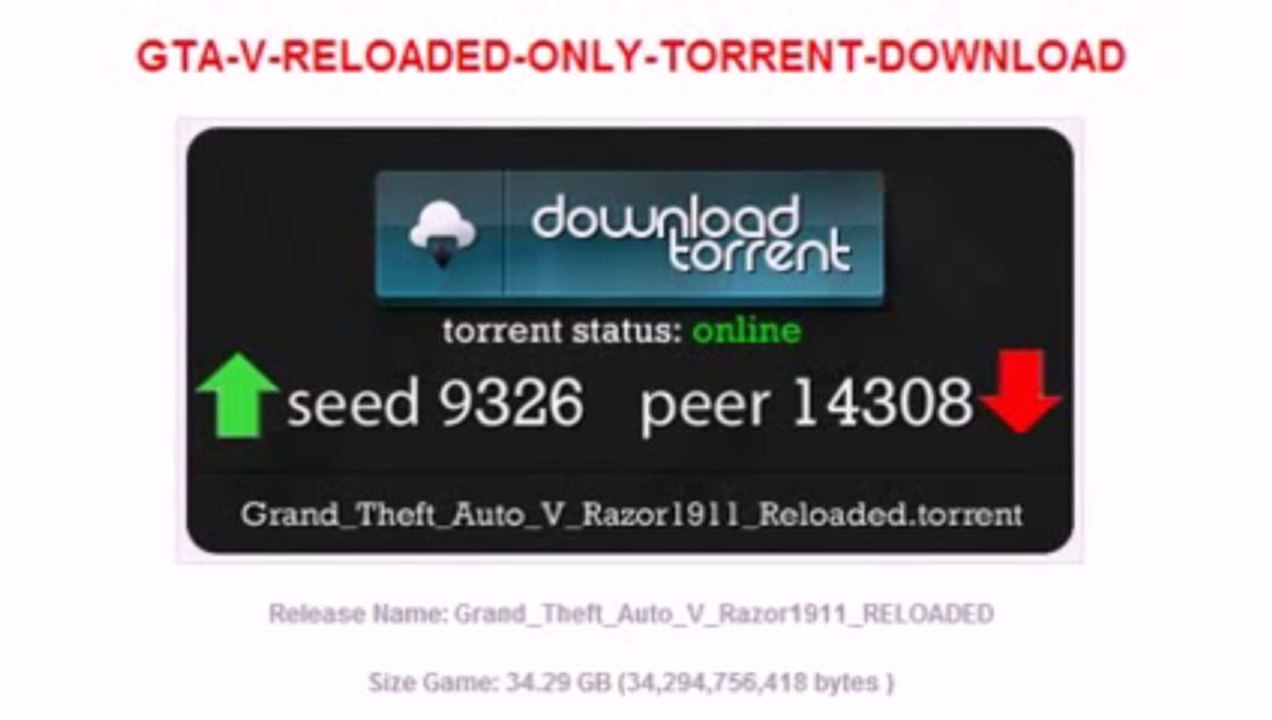 GTA 5 Download Full PC (Game + Crack Torrent Download)