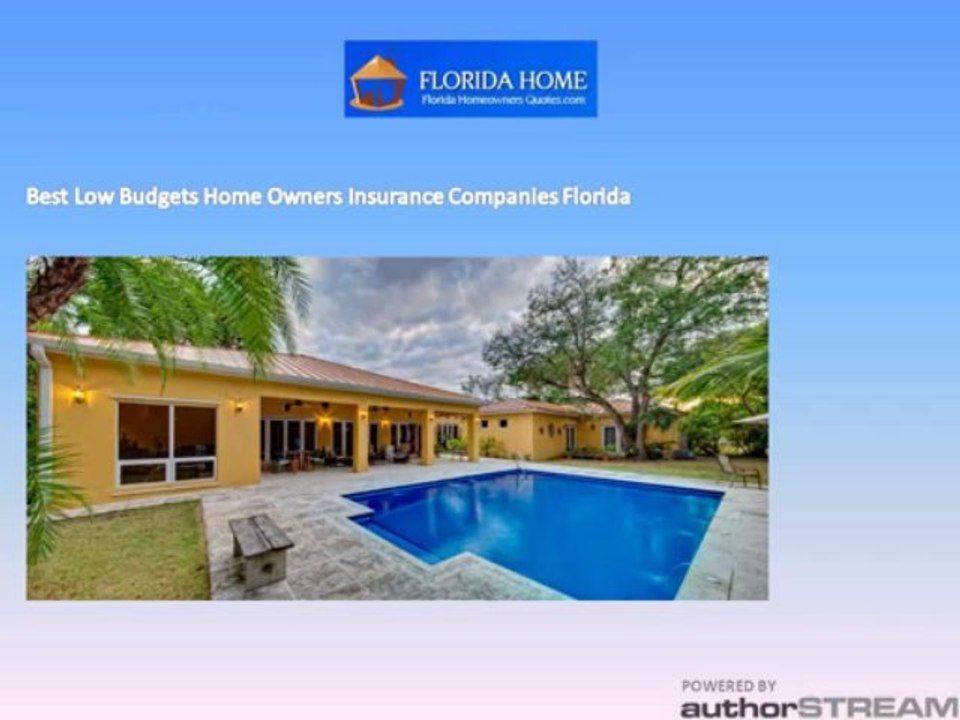 Find home owners insurance companies Florida