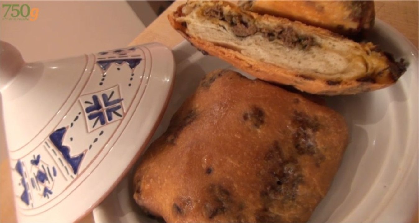 Recette de Feuilletés à la viande ou Rghaif farci - 750 Grammes