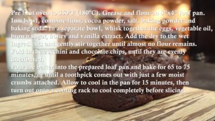 Download Video: Double Chocolate Zucchini Bread Recipe