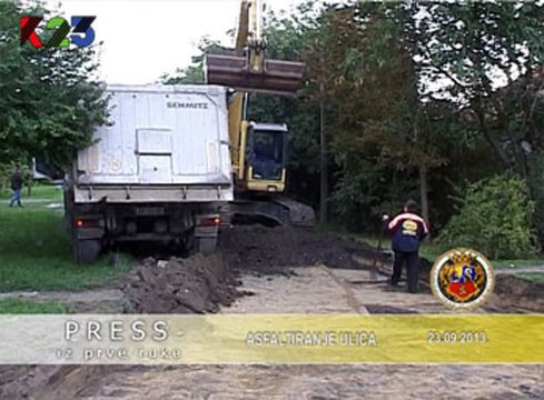 K23TV - Press iz prve ruke - Asfaltiranje ulica - 23. septembar 2013.