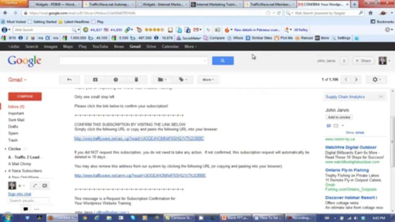 TrafficWave Autoresponder Tutorial Part 5
