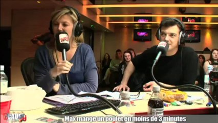 Max mange un poulet en moins de 3 minutes - C'Cauet sur NRJ