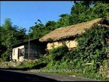 Thatched houses in Bhalukpong town, Arunachal Pradesh