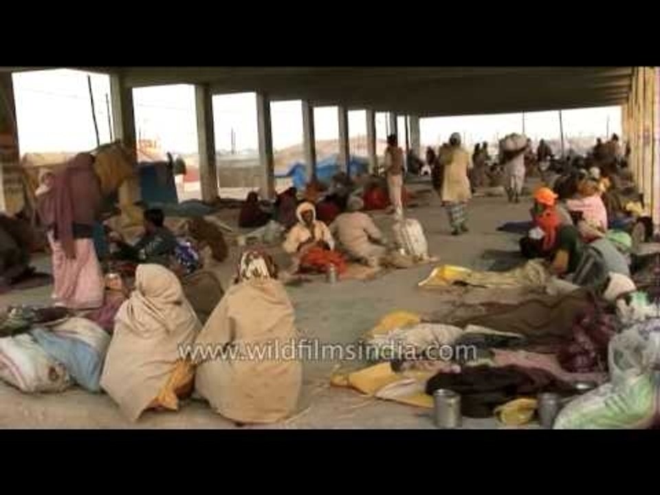Devotee's shelter at Ardh Kumbh Mela in Prayag - 2007