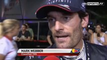 Sky Sports F1: Mark Webber post race interview (2013 Singapore Grand Prix)