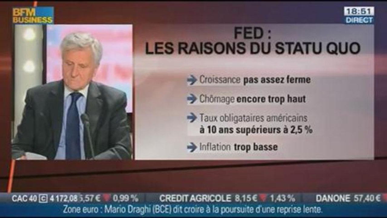 Jean-Claude Trichet, ancien président de la BCE, dans Le Grand Journal - 23/09 4/4