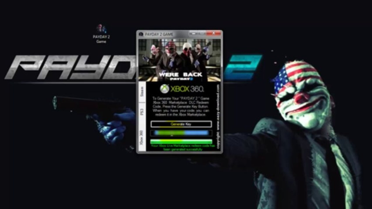 PAYDAY 2 CD Key+CRACK Full Game+ Untouched Keys Free Download