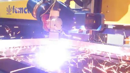 MESA DE CORTE MARCA FEMCOR-MODELO LINEACORD-MAX CON CABEZAL BISELADOR AKS-PARTE 3