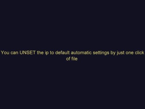 Set or unset TCP/IP settings automatically in Network Adapter - link of file in desc