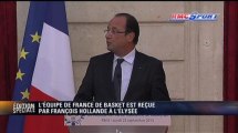 Les Bleus félicités par François Hollande - 23/09