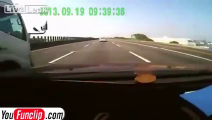 TRUCK IS GETTING CAR OF THE ROAD - Shocking Accident