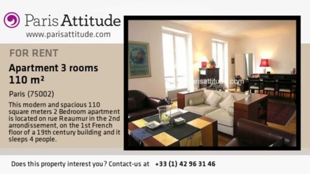 2 Bedroom Apartment for rent - Montorgueil, Paris - Ref. 2034