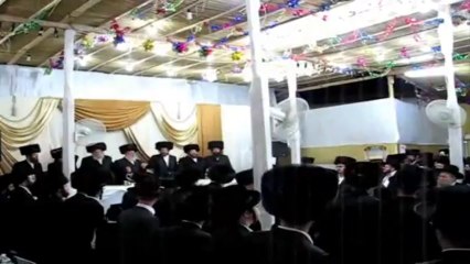 Sasov Rabbi Sukkah Ganei Tikva סוכת האדמו"ר מסאסוב גני תקווה