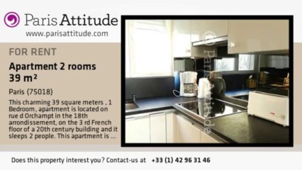 1 Bedroom Apartment for rent - Montmartre, Paris - Ref. 8080