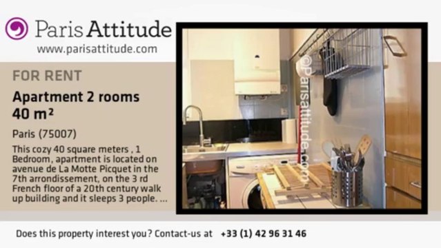 1 Bedroom Apartment for rent - Tour Eiffel, Paris - Ref. 5212