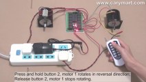 12-Channel DC Remote Control Switch Controls 2 AC Motors