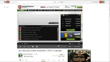 million coins giveaway results   FIFA 13 Ultimate Team ##Download Included##