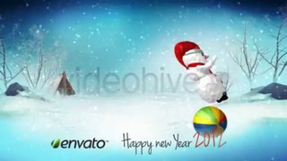 Snowman on Ball - After Effects Template