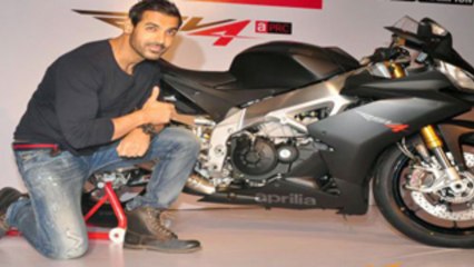 John Abraham Launches Aprilia RSV4 Bike !