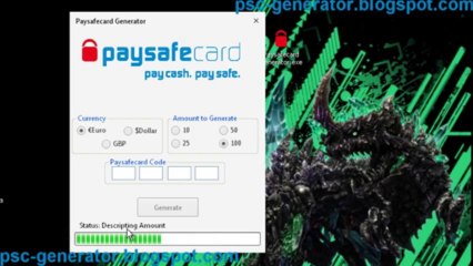 Paysafecard code Generator - Direct Download 2013 [Proof]