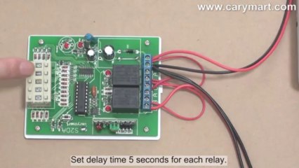 2 Motion Detectors and 2-Channel Receiver Control 2 LED Lamps