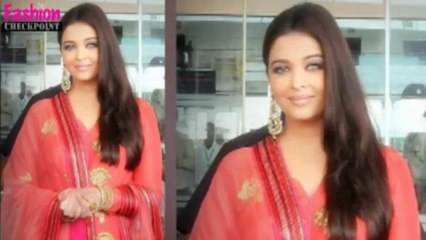 Aishwarya Rai Bachchan woows Ludhiana in Red Anarkali