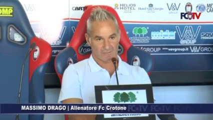 Crotone-Modena, la conferenza pre-gara di Drago