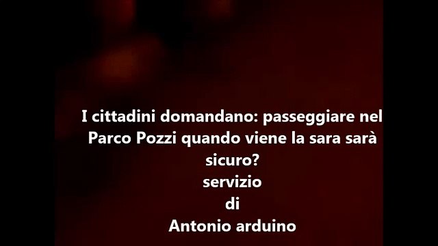 Aversa (CE) - Carenza di illuminazione al Parco Pozzi (23.09.13)