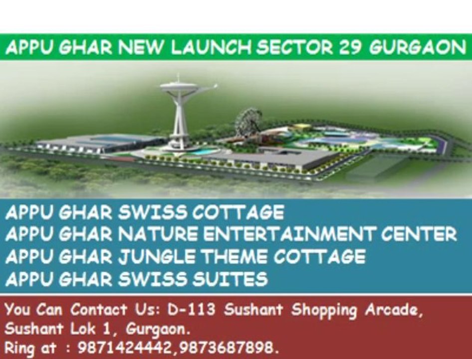 Jungle theme, swiss cottage/suites[[9873687898]]appu ghar sector 29 gurgaon