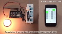 Smartphone WIFI Controller for AC Lamp—iOS System