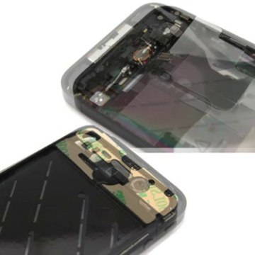 Hytparts.com-For iPhone 4S OEM Mid Frame Assembly Replacement Electroplated Black