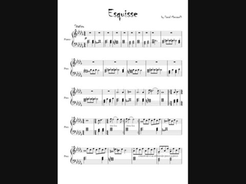 Esquisse - Composition Piano (partition)