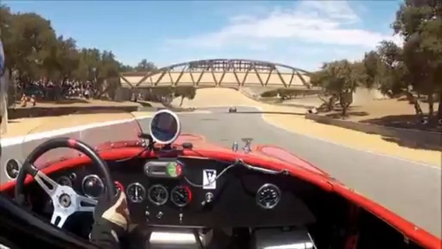 2012 Laguna Seca Monterey Motorsports Reunion Lorne Leibel 1965 Cobra 8 - Rolex Race