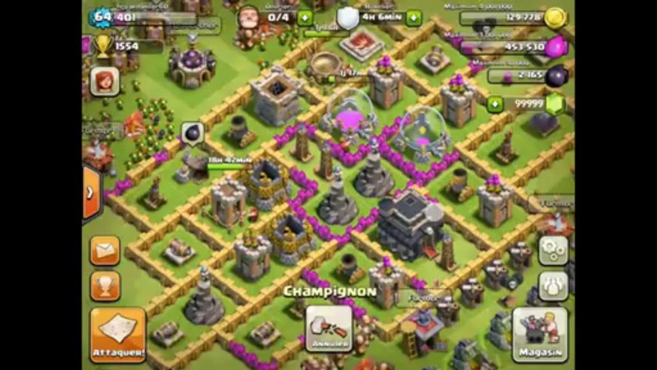 Hack Clash of clans v3.25 Fevrier 2013 Hack Gemme