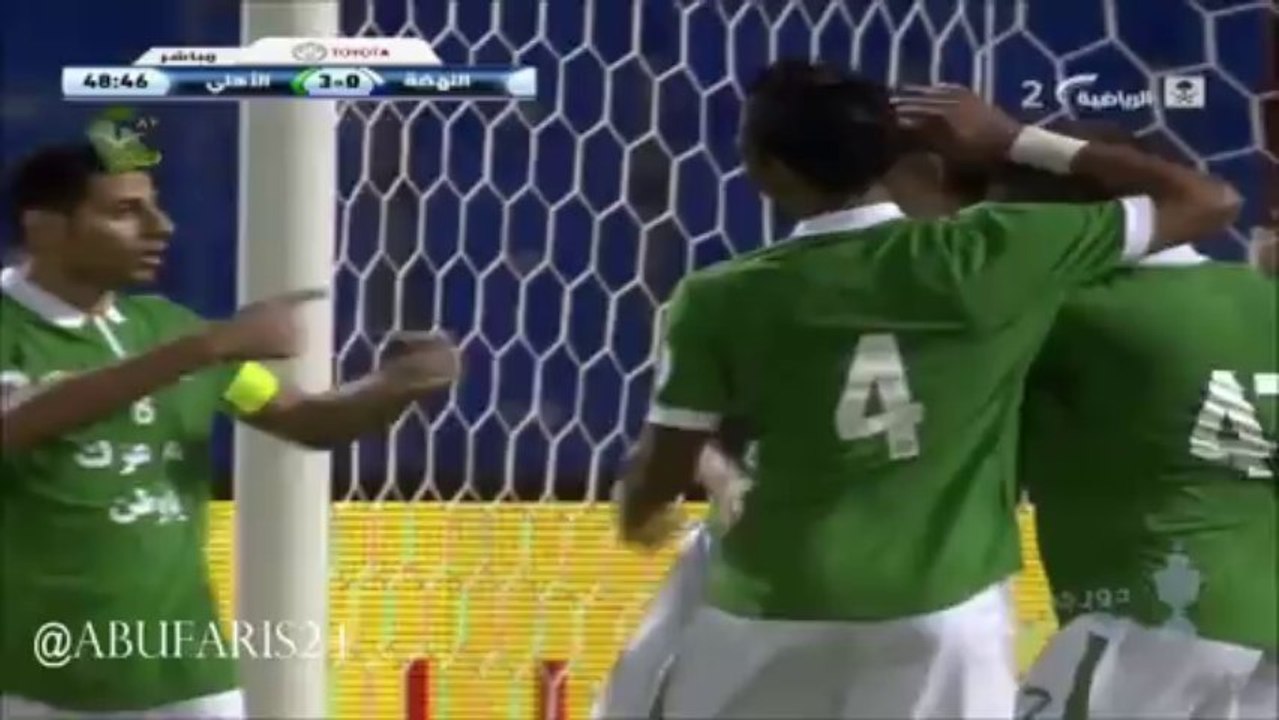 هدف الاهلي الثالث على النهضه -برونو سيزار - دوري عبداللطيف جميل - ج4