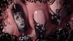 Johnny Depp; Edward Scissorhands inspired nail art