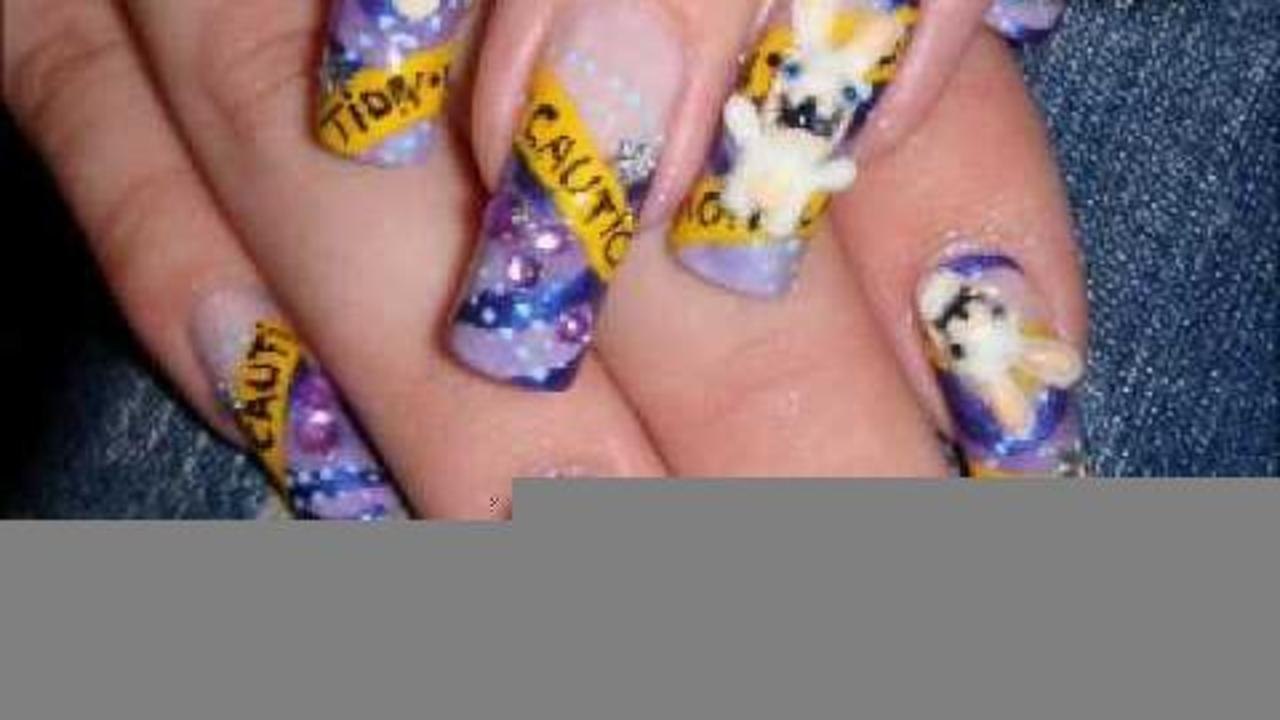 *Raving Rabbids 3D Nail Art Design Tutorial* - Video Games