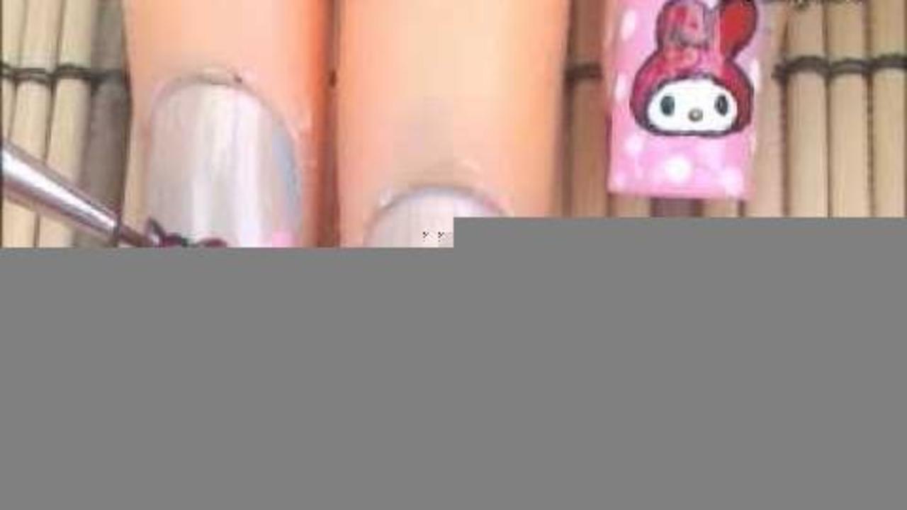 Sanrio #7: *My Melody* Nail Art Design Tutorial