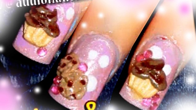Sweets: *Cupcakes & Cookies* 3D Acrylic Nail Art Design Tutorial