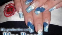 *Blue Roses* 3D Acrylic Nail Art Design Tutorial