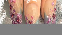 *Tiny Purple Flowers* Nail Art Design Tutorial