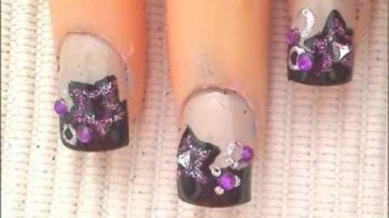 Easy *Rockstar / New Year* Nail Art Design Tutorial