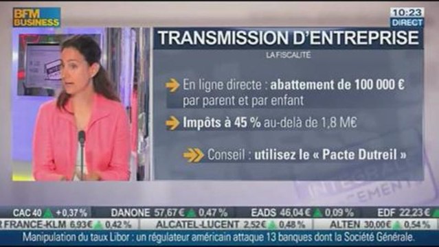 Comment transmettre l'entreprise à vos enfants ? Sandrine Quilici dans Intégrale Placements - 24/09
