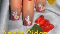 *Apple Cider* Fruit Nail Art Design Tutorial - Short Nails