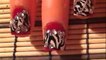 *Luxurious Zebra* Nail Art Design - Short Nails
