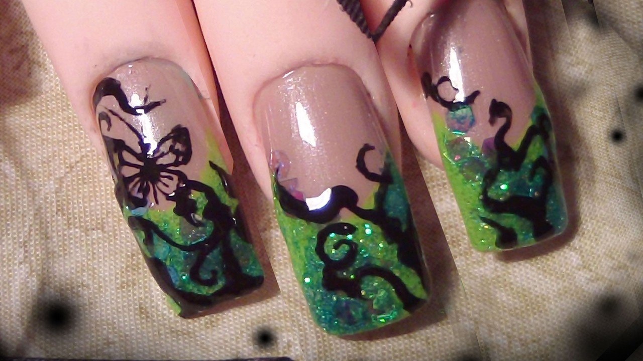 *Toxic Forest* - Abstrct Butterfly Nail Art Design Tutorial
