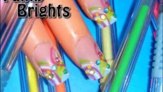 *Funky Brights* - Spring Time Nail Art Design